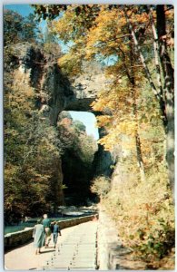Postcard - Natural Bridge From The Pavilion - Natural Bridge, Virginia