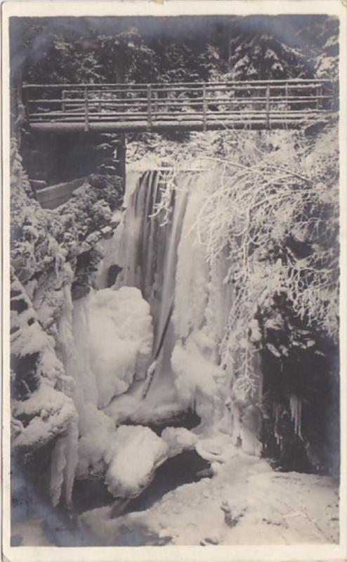 Switzerland Davos Wasserfall Im Winter 1917 Photo