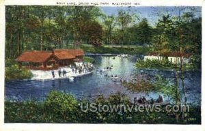 Boat Lake, Druid Hill Park - Baltimore, Maryland MD Postcard