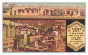 Postcard Pepper Pod Tavern Hudson Colorado Multi View Card