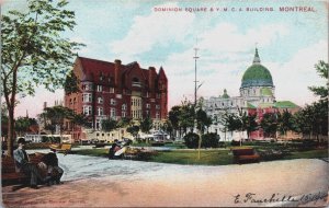 Canada Dominion Square YMCA Building Montreal Quebec Vintage Postcard C150