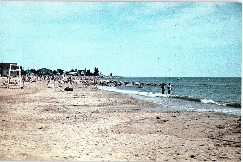 Chrome BEACH SCENE Old Lyme - Near Groton & New London Connecticut CT AH7984