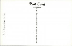 NY Triboro Bridge RPPC c1940s Empire State Building Postcard V12