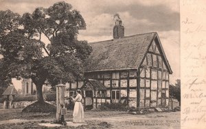 Vintage Postcard 1909 Cottage at Upton Magna Near Shrewsbury Rural England