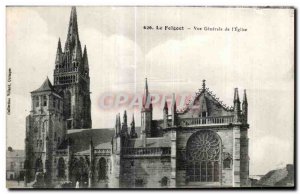 Old Postcard The Folgoet Vue Generale of I Church