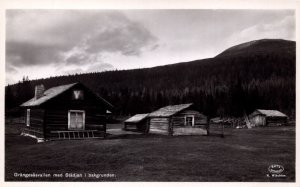 Sweden Gränjesåsvallen med Städjans i Bakgrunden Granjesvalen Vintage RPPC 09.89