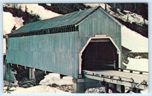 HYDER, AK Alaska ~ TEXAS CREEK Northernmost COVERED BRIDGE c1960s  Postcard