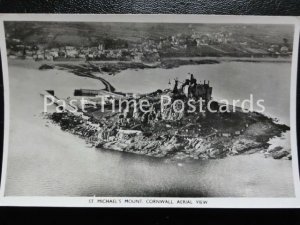 Cornwall ST MICHAELS MOUNT Aerial View - Old RP Postcard by Photochrom