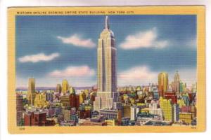 Midtown Skyline, Empire State Building, New York City, Orange Border