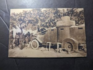 Mint Germany Early Tank Armored Car Military RPPC Postcard