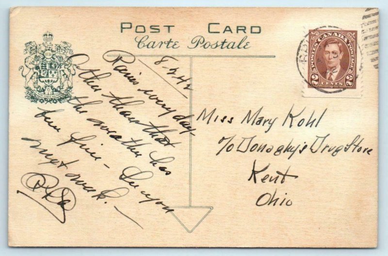 PRESQU'ILE, Ontario Canada ~ Crowd REGATTA DAY 1942  Postcard