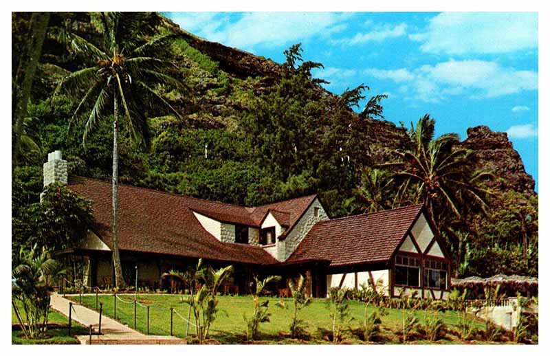 Postcard HOTEL SCENE Kaaawa Hawaii HI AQ1230