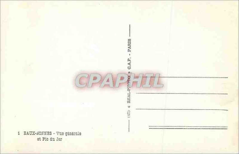 Postcard Modern Eaux Bonnes Vue Generale and Pic du Jer