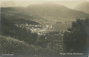 Norway, Ulvik & Hardanger, RPPC, Panorama View, Mittet Photo No 3690