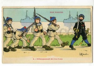 3119211 FRENCH NAVY Landing of great strength GERVESE Vintage