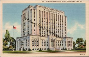 Oklahoma County Court House Oklahoma City OK Postcard PC241