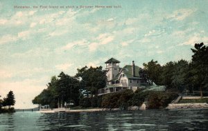 The First Island on Which a Summer Home Was Built,Manhatten,NY