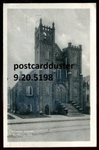 h1382 - SUDBURY Ontario Postcard 1920s Methodist Church