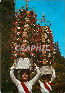 Postcard Modern N 524 tomar portugal fete des Tabuleiros