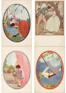 RIE CRAMER ILLUSTRATEUR Mostly CHILDREN, COLLECTION OF 200 CPA (L3745)