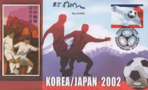 Ray Stubbs Korea Japan 2002 World Cup Football Signed FDC