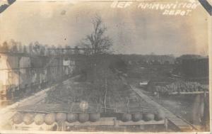 BEF (High Explosives Dump) AMMUNITION DEPOT-WW1 MILITARY REAL PHOTO POSTCARD