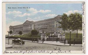 High School Jersey City New Jersey 1917 postcard