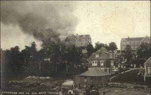 Christmas Cove ME Fire August 10th 1923 Real Photo Postcard