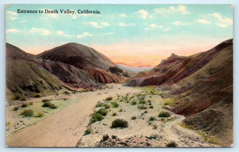 Entrance Death Valley CA California Postcard