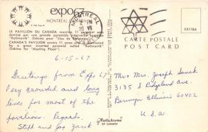 MONTREAL CANADA EXPO67~SCALE MODEL~CANADIAN PAVILION~KATIMAVIK POSTCARD 1967