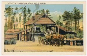 Only a Turpentine Still Down South - Horse Cart - Men - c. 