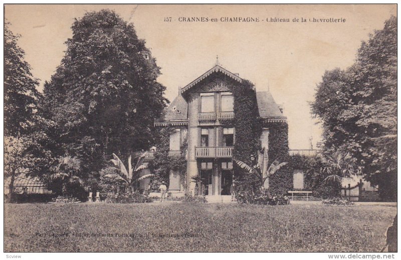 Chateau De La Chevrotterie, CRANNES-en-CHAMPAGNE (Sarthe), France, 1900-1910s