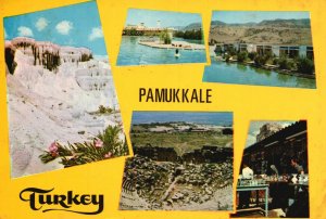 Pamukkale Turkey, Denizli Mineral Rich Thermal Waters, Vintage Postcard