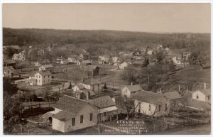 Real Photo Postcard Birds Eye View looking West in Albany, Wisconsin~107172