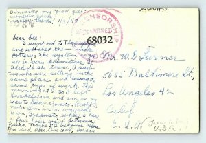 RPPC U.S. Censorship Cancel San Pedro Tlaquepaque, Jal. Postcard P151