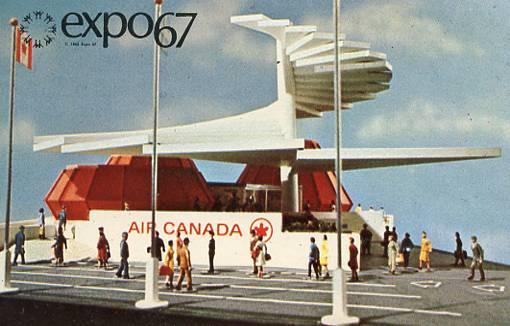 Canada - Quebec, Montreal. Expo 67 - Pavilion of Air Canada