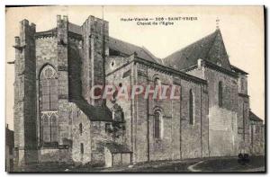 Old Postcard Saint Yrieix Bedside L & # 39Eglise