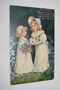 Loving Wishes Children Valentine Postcard Printed in Germany Serie 7046