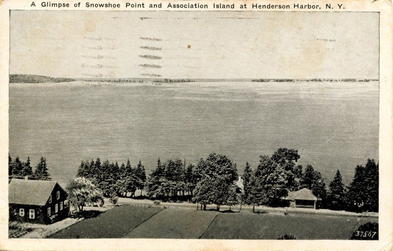 NY - Henderson Harbor. Snowshoe Point & Association Island