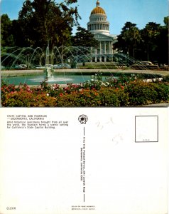 State Capitol and Fountain, Sacramento, CA. (14966