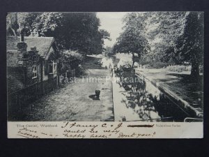 Hertfordshire WATFORD The Canal LOCK & Lock House c1903 Postcard by Valentine