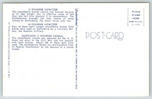 Civil War Howitzer & Napoleon Cannon   Postcard