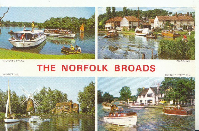 Norfolk Postcard - Views of The Norfolk Broads - Ref 20083A