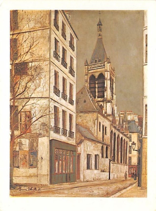 The church of saint-Severin Maurice Utrillo Art Unused 