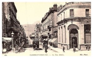Clermont Ferrand , La rue Blatin, Trolley