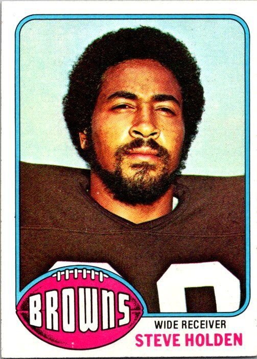 1976 Topps Football Card Steve Holden Cleveland Browns sk4220