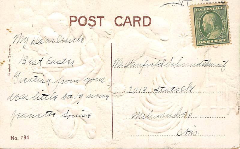 Easter Greeting Postcard