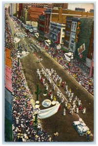 c1950 Cotton Carnival Parade Watching Crowd Memphis Tennessee TN Posted Postcard