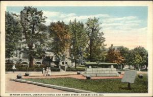 Hagerstown MD Corner of Potomac & North St. c1920 Postcard