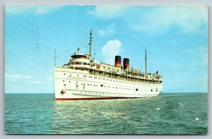 Steamer SS  South America On the Great Lakes   Postcard  1955